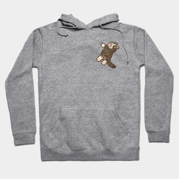 Pocket Cat Tabby Hoodie by Digital Threads